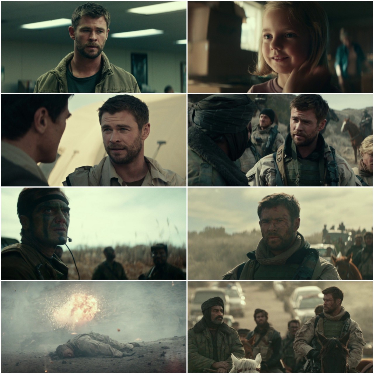 12 Strong (2018) {Hindi + English} Dual Audio Full Movie BluRay HD ESub Screenshot
